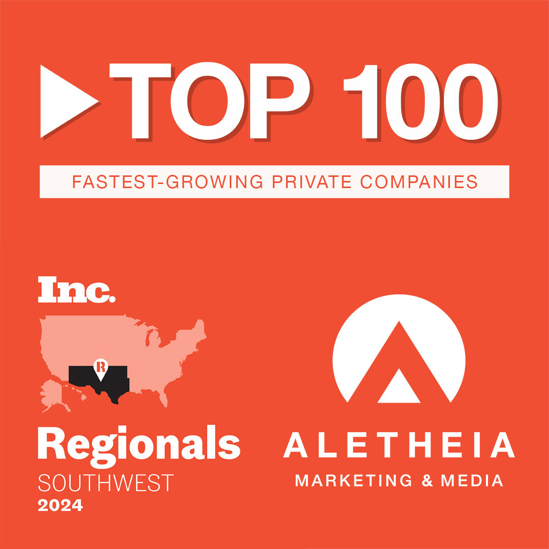 Aletheia Marketing and Media Ranked Among 2024 Inc. Regionals: <br> Southwest  Fastest-Growing Private Companies in America