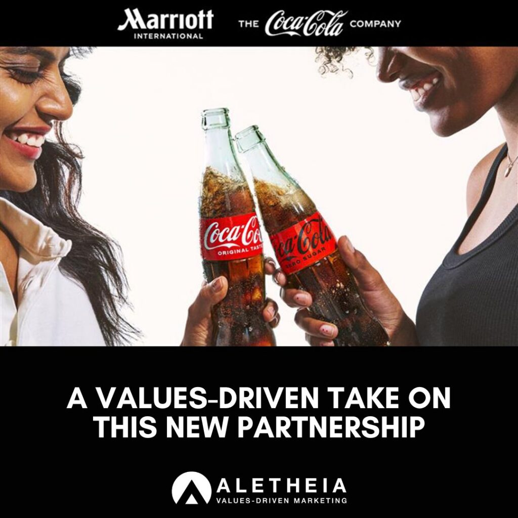 Can Values help explain why people who favor Coca-Cola products also stay at Marriott hotels?